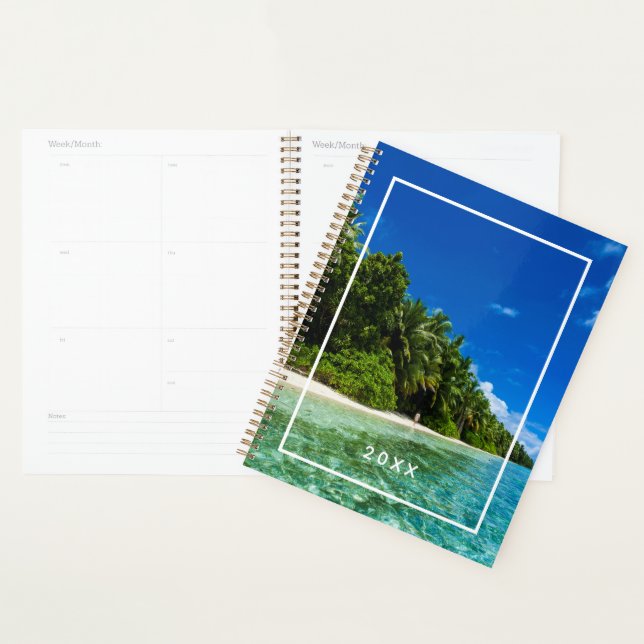 Add Your Name | Blue Waters Of A Tropical Beach Planner (Display)
