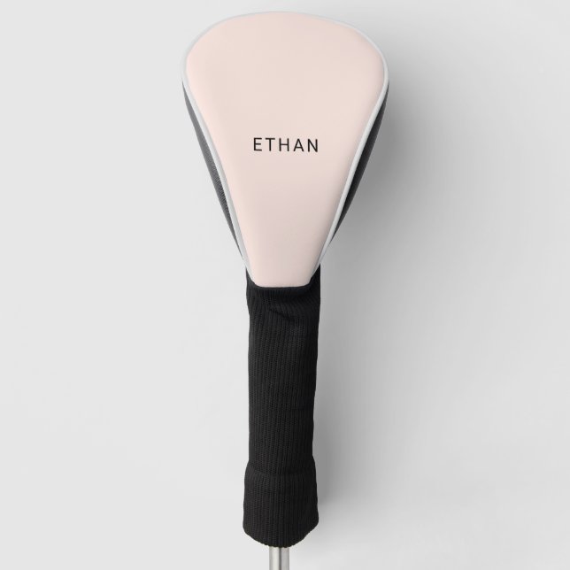 Add Your Name | Blush Pink Golf Head Cover (Front)