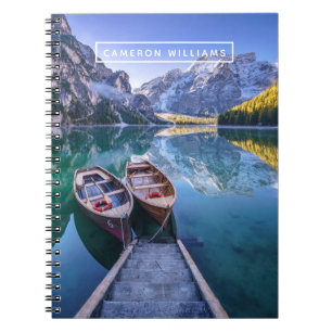 Add Your Name Braies Lake Dolomite Alps, Italy Notebook
