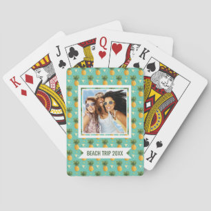 Add Your Name Bright Pineapples Playing Cards