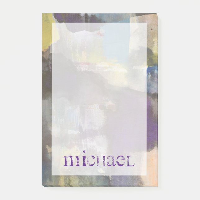 Add Your Name | Calm Interlude Post-it Notes (Front)