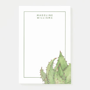 Add Your Name Century Plant Succulent Post-it Notes