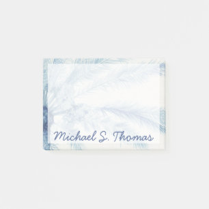 Add Your Name Chambray Palms II Post-it Notes