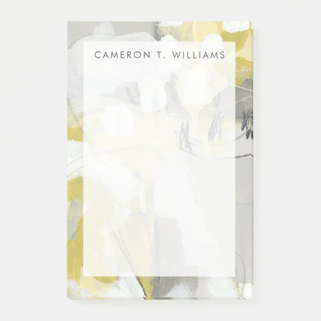 Add Your Name | Citron Mist Post-it Notes (Front)