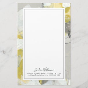 Add Your Name Citron Mist Stationery