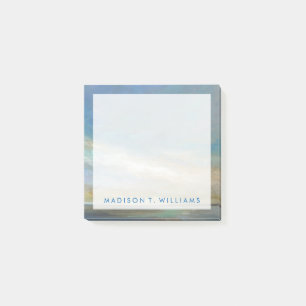 Add Your Name   Coastal Clouds with Ocean Post-it Notes