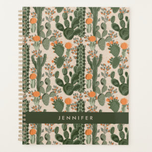 Add Your Name   Colourful Cactus Pattern Planner