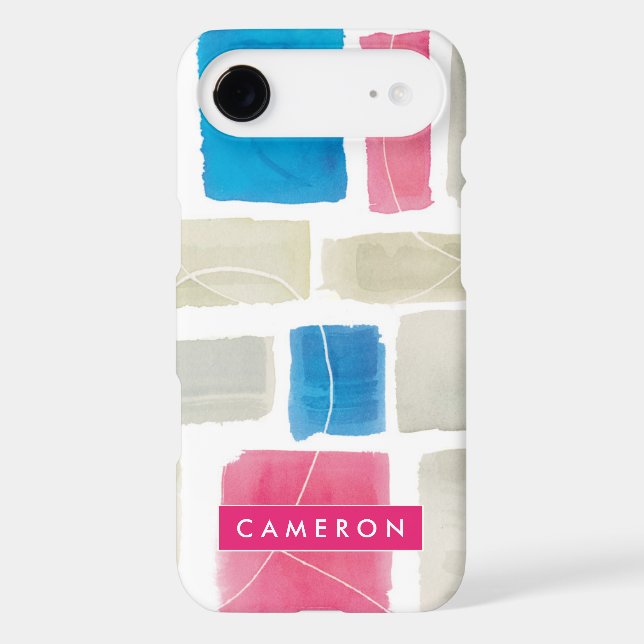 Add Your Name | Comares III Abstract Print Case-Mate iPhone Case (Back)