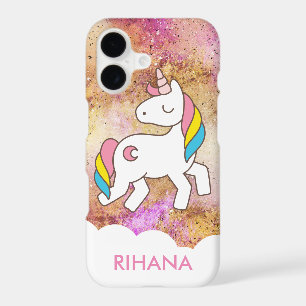 Add Your Name Cute Magical Unicorn Personalised