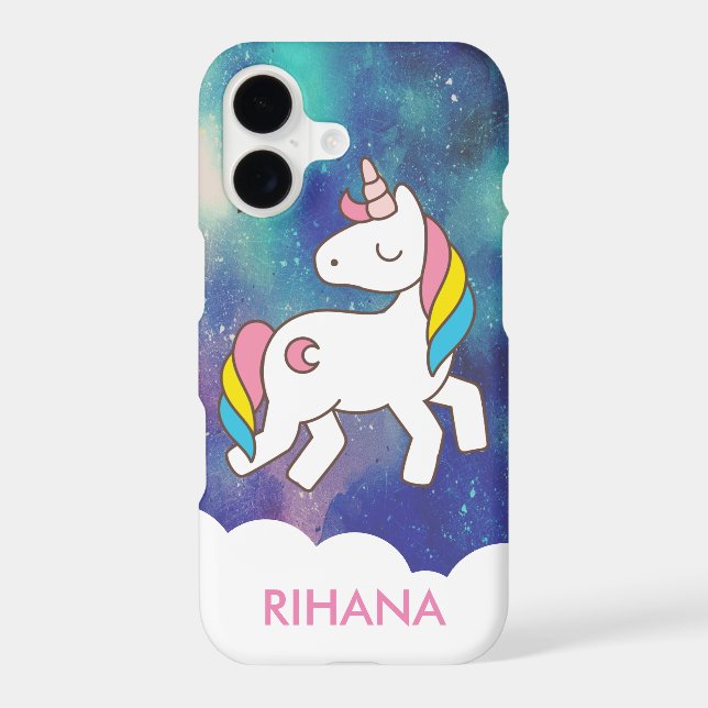 Add Your Name Cute Magical Unicorn Personalised (Back)