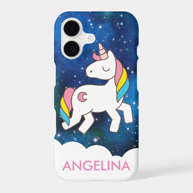 Add Your Name Cute Magical Unicorn Personalised (Back)