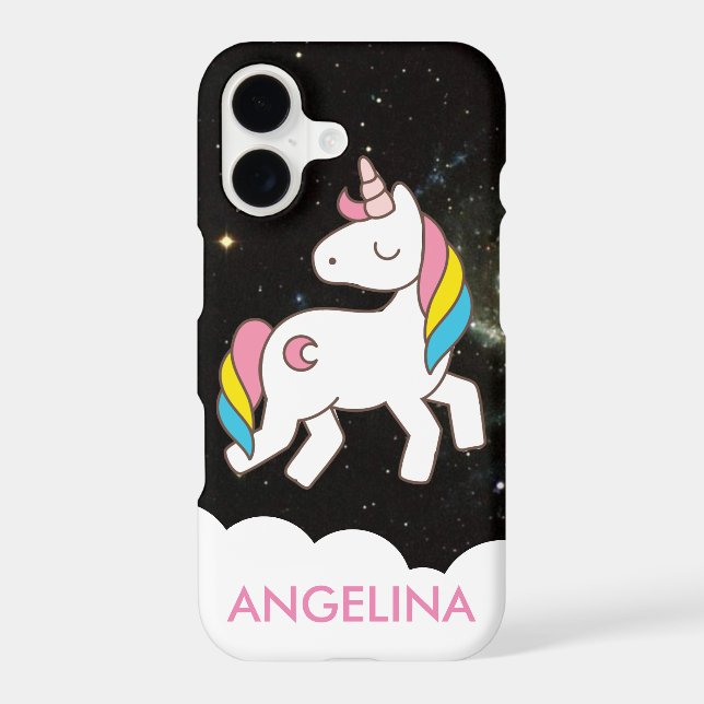 Add Your Name Cute Magical Unicorn Personalised (Back)