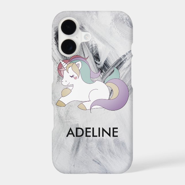 Add Your Name Cute Magical Unicorn Personalised (Back)