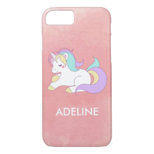 Add Your Name Cute Magical Unicorn Personalised iPhone 8/7 Case