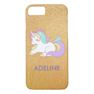 Add Your Name Cute Magical Unicorn Personalised iPhone 8/7 Case
