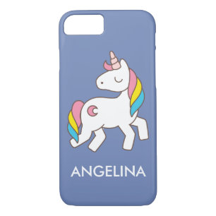 Add Your Name Cute Magical Unicorn Personalised iPhone 8/7 Case