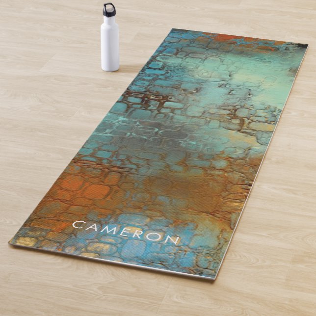Add Your Name | Deja Blue Yoga Mat (In Situ)