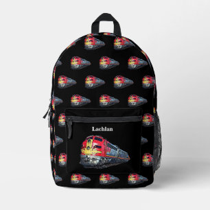 Add Your Name - Diesel Locomotive Printed Backpack