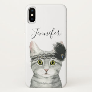 Add Your Name   Downton Cat iPhone X Case