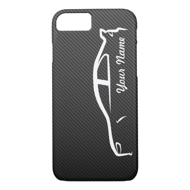 Add your name - Evolution X with Faux Carbon Fibre Case-Mate iPhone Case (Back)