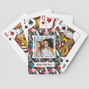 Add Your Name Exotic birds Playing Cards