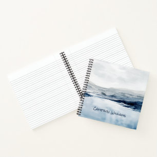 Add Your Name Faded Horizon II Notebook