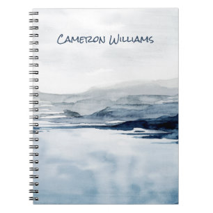 Add Your Name Faded Horizon II Notebook