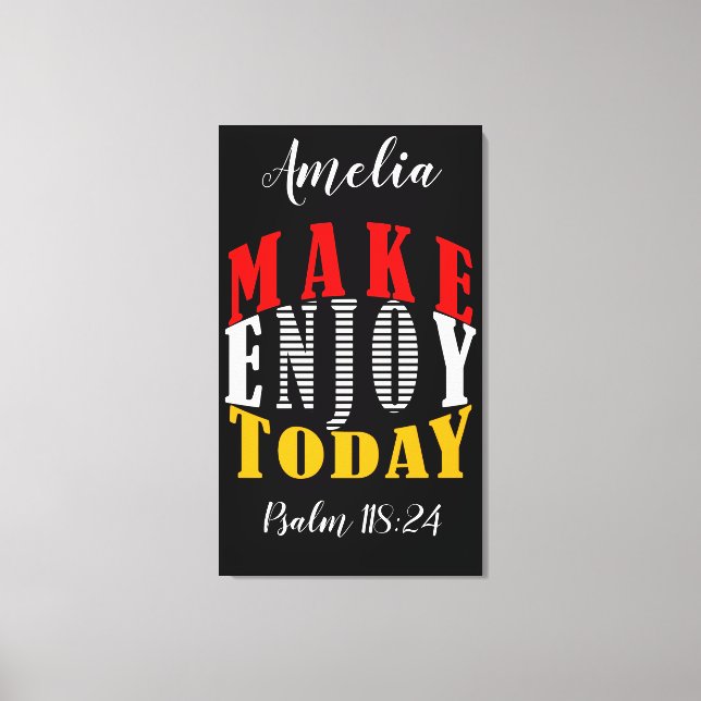 Add Your Name & Favourite Scripture- Canvas (Gloss (Front)