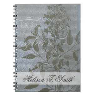 Add Your Name Fleur de Bleu I Notebook