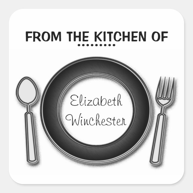 Add Your Name Food Gift Stickers (Front)