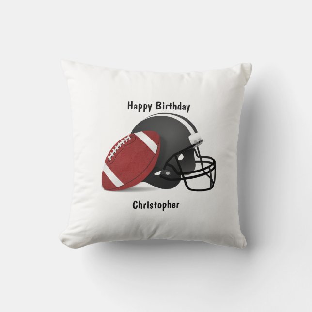 Add your name Football Cushion (Front)
