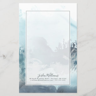 Add Your Name   Forest Sea Stationery
