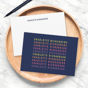 Add Your Name Fun Colour Gradient Card