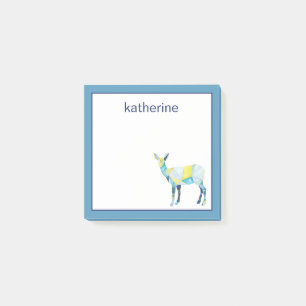 Add Your Name Geometric Deer Animal Post-it Notes