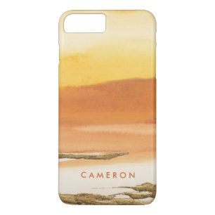 Add Your Name   Gilded Amber I v2 Abstract Print iPhone 8 Plus/7 Plus Case