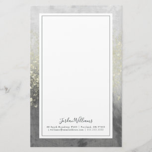 Add Your Name Glitter Swirl Stationery