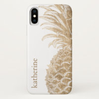 Add Your Name | Gold Tropical Pinneapple