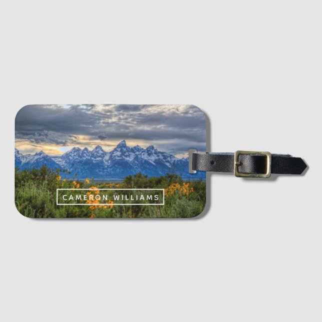 Add Your Name | Grand Tetons Luggage Tag (Front Horizontal)