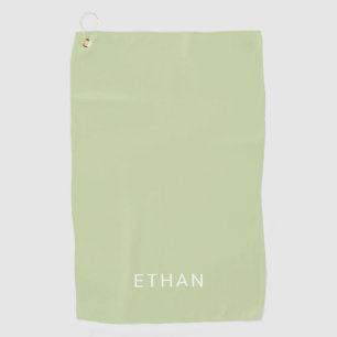 Add Your Name   Green Golf Towel