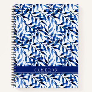 Add Your Name Hand Painted Watercolor Ink Notebook