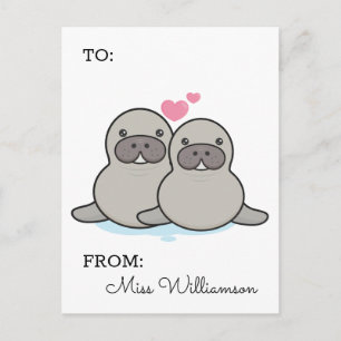 Add Your Name   Happy Valentine's Day Postcard