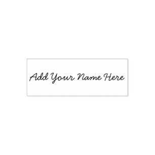 Add your name here customisable stamp