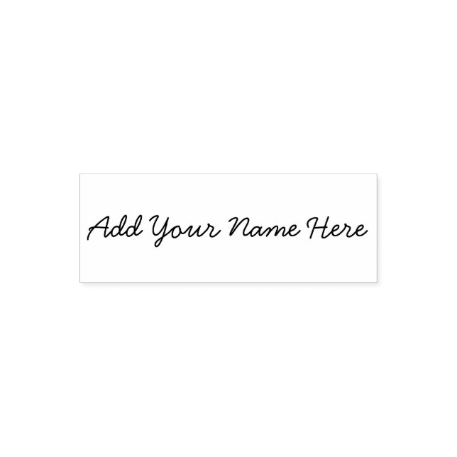 Add your name here customisable stamp (Design)