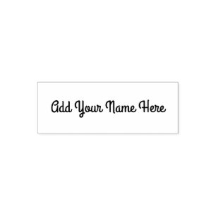 Add your name here customisable stamp