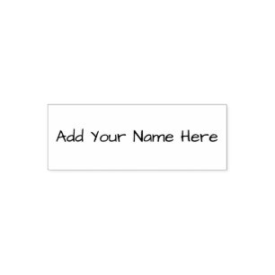 Add your name here customisable stamp