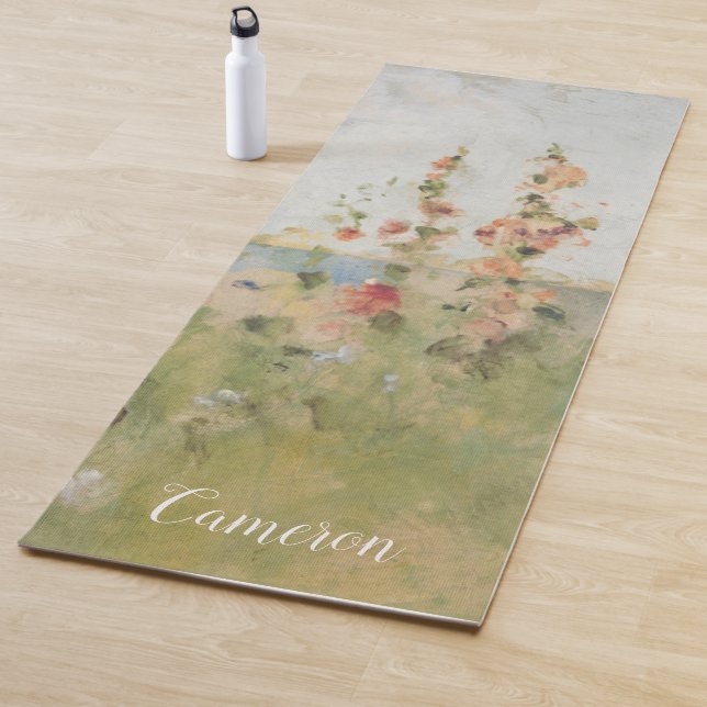 Add Your Name | Hollyhocks by the Sea Yoga Mat (In Situ)