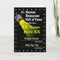 Add Your Name HR Human Resources Personalisable