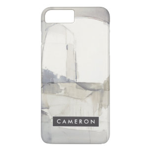 Add Your Name   Improvisation I Grey Abstract iPhone 8 Plus/7 Plus Case