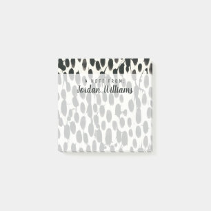 Add Your Name Invariable I Black Watercolor Post-it Notes