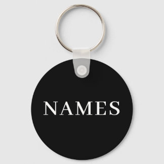 Add Your Name Key Ring
